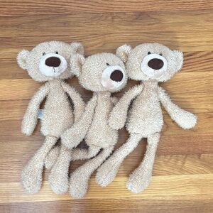 Gund Tan Plush Teddy Bear Set
